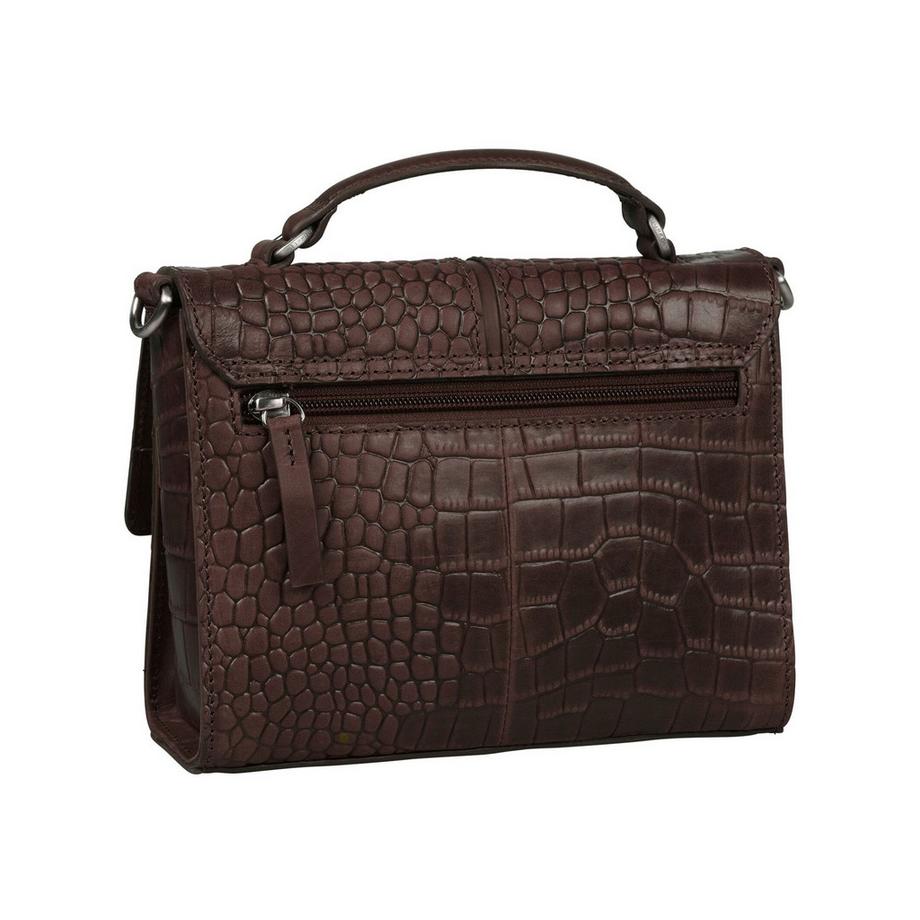BURKELY Sac à main avec texture crocodile et poignée supérieure  