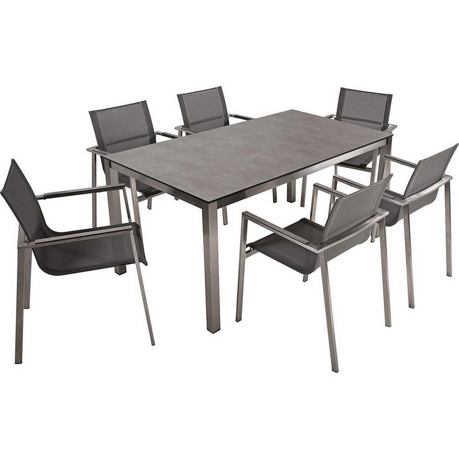 mutoni pleasure Ensemble repas de jardin Sienna (7 pièces)  