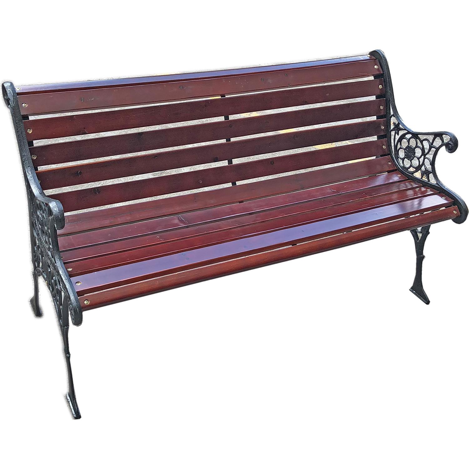 Image of Gartenbank Versailles Eukalyptus dunkelbraun 126 Gartenbank Versailles Eukalyptus dunkelbraun 126