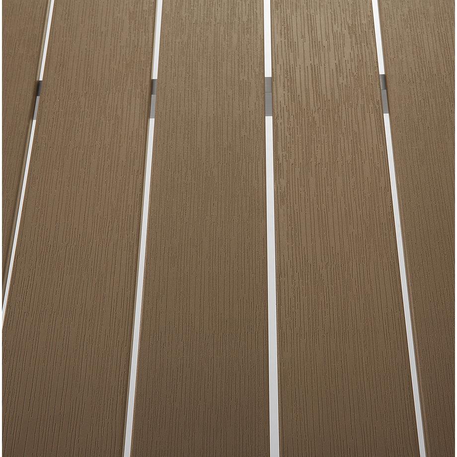 Beliani Gartentisch aus Kunstholz  VERNIO  