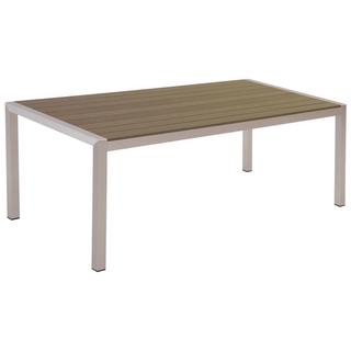 Beliani Table de salle à manger de jardin en Bois synthétique Industriel VERNIO  