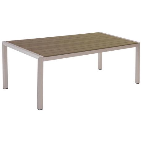 Beliani Table de salle à manger de jardin en Bois synthétique Industriel VERNIO  