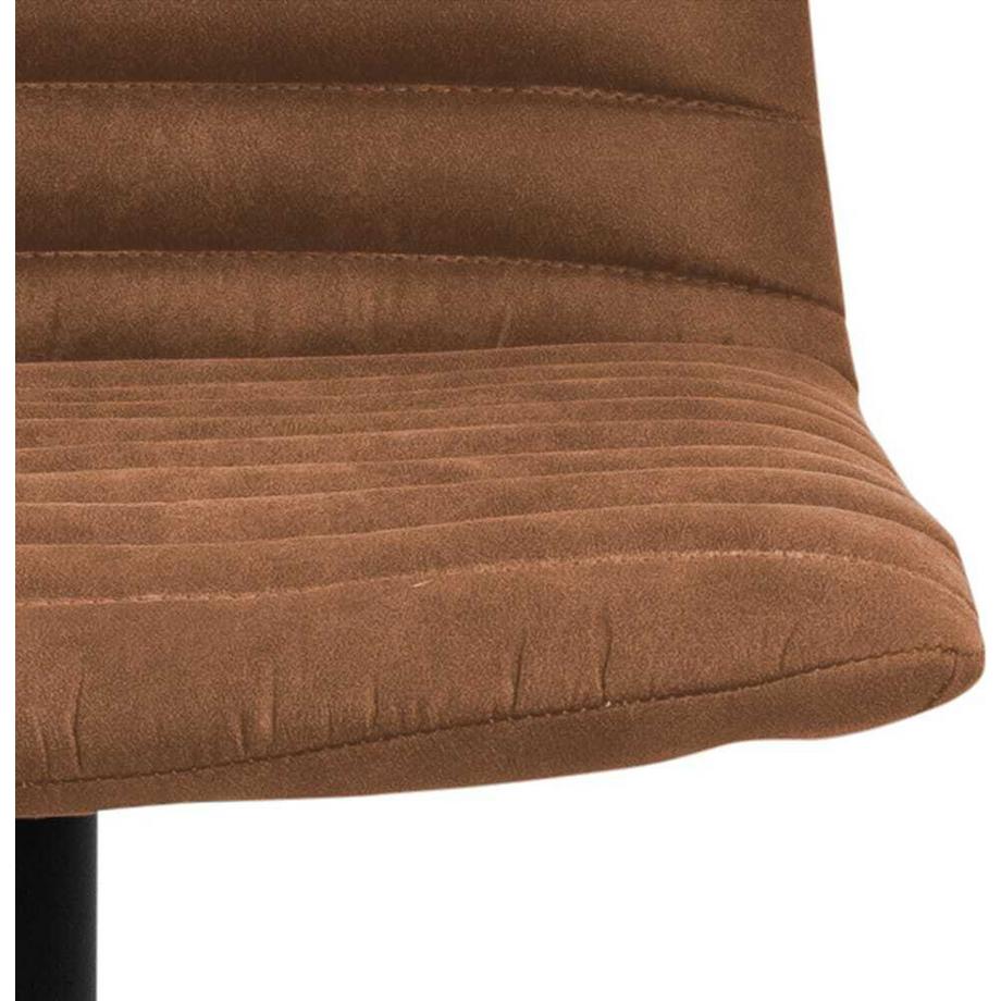 mutoni Tabouret de bar Randy marron pivotant 110 (1 pièce)  