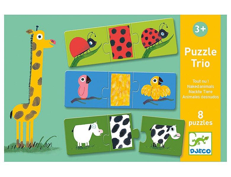 Image of Puzzle Puzzle Trio Nackte Tiere (24Teile)