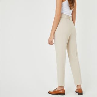 La Redoute Collections  Röhrenhose mit Gürtel 