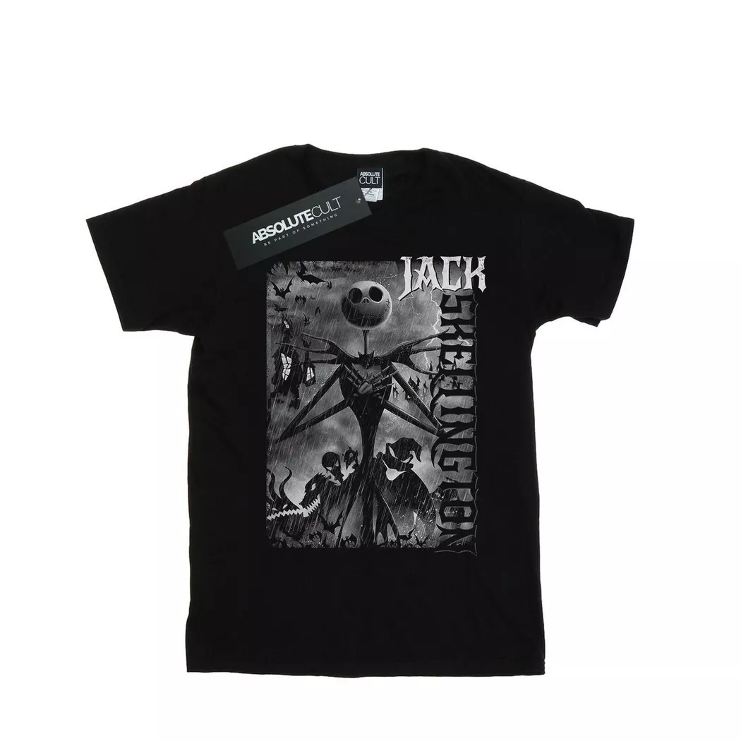 Disney - Nightmare Before Christmas Skellington TShirt, für Damen, Schwarz, Größe XL