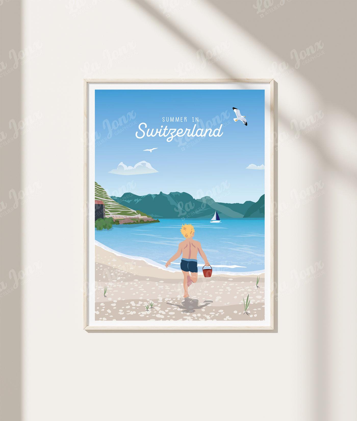 La-Jonx L'été Suisse - Poster  