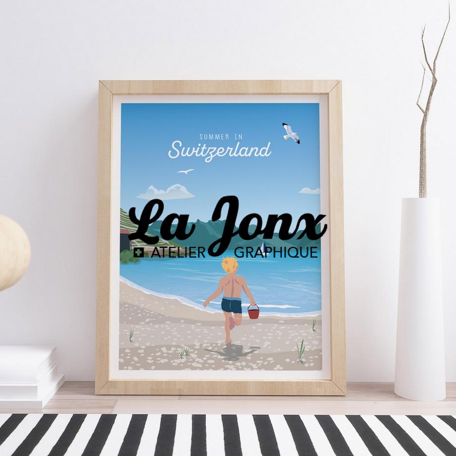 La-Jonx L'été Suisse - Poster  