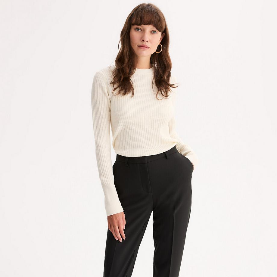 La Redoute Collections Rundhals Pullover Rippstrick  