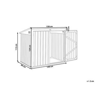 Beliani Remise à outils en Acier MOENA  