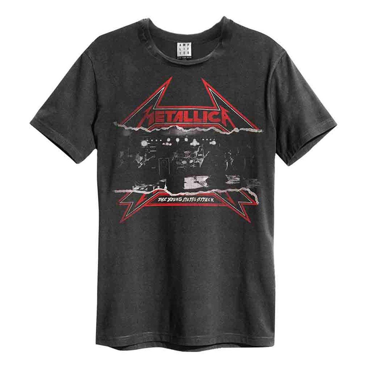 Image of Young Metal Attack Tshirt Damen Charcoal Black XL