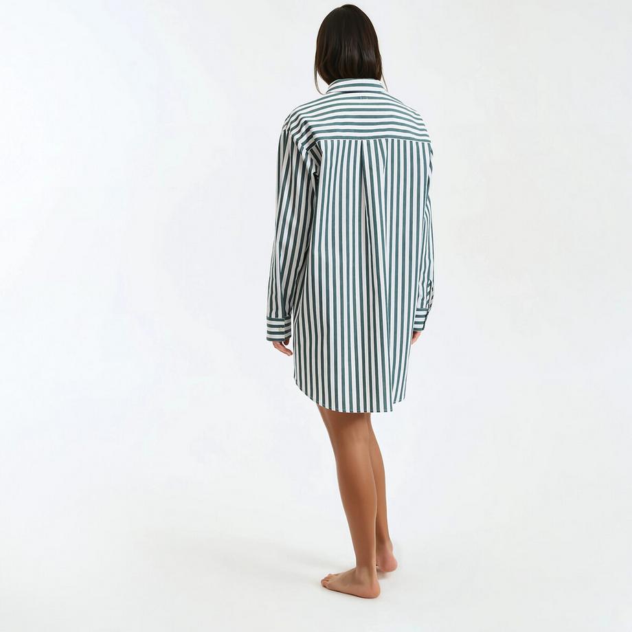 La Redoute Collections Popeline Gestreiftes Nachthemd  