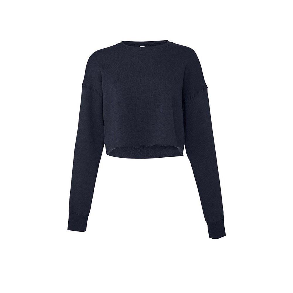 Image of Sweatshirt Kurz Geschnitten Damen Marine L