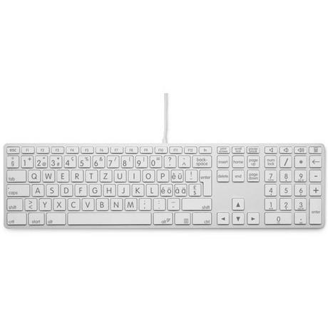 LMP  Tastatur USB Grosse Beschriftung WinOS Silber 