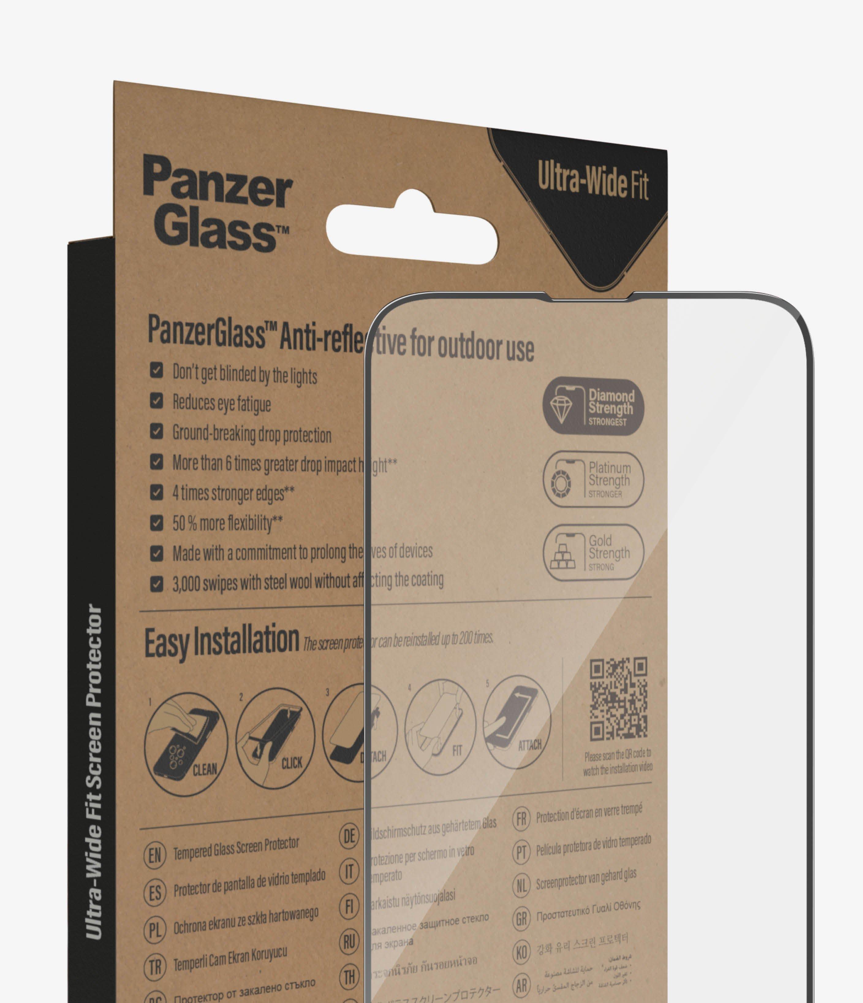 PanzerGlass  Ultra Wide Fit, Anti Reflective Klare Bildschirmschutzfolie  1 Stück(e) 