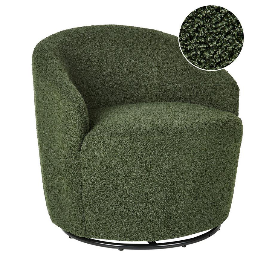 Drehsessel aus Bouclé  DAVIK