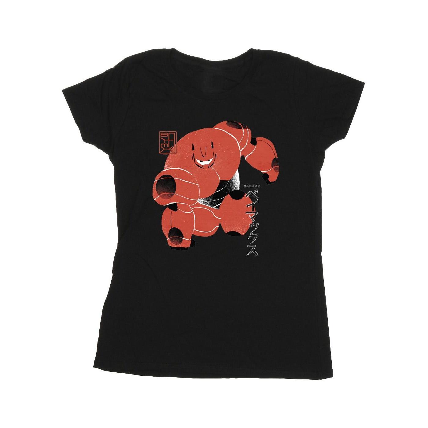 Image of Big Hero 6 Baymax Suite Pose Tshirt Damen Schwarz XXL