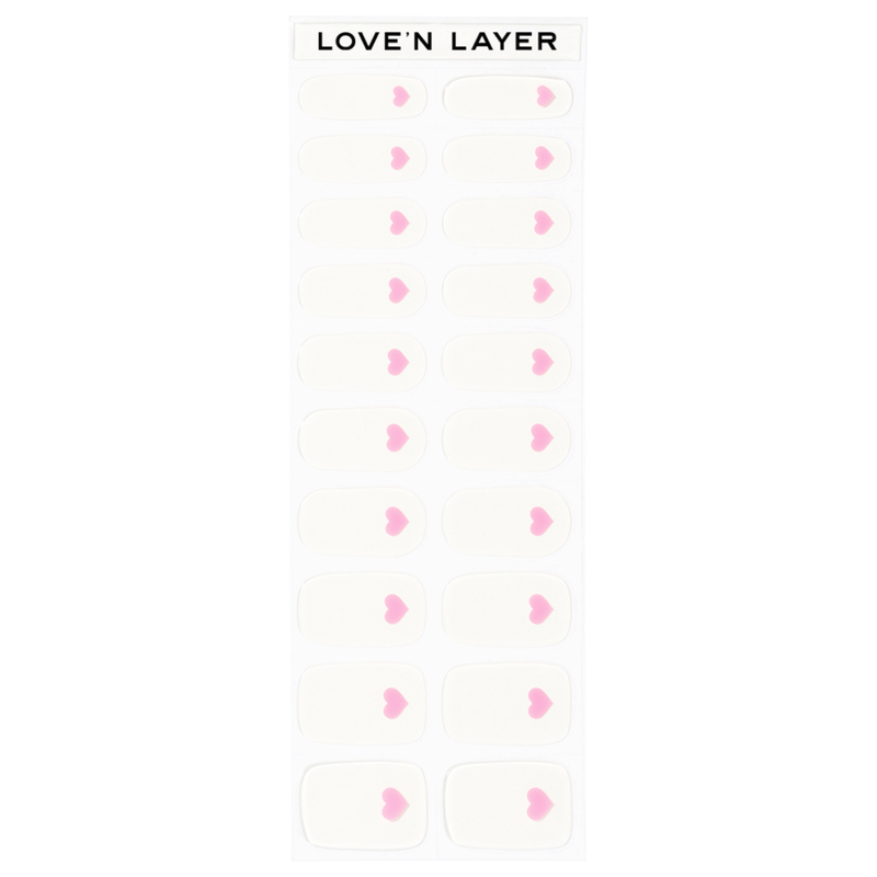 Lovenlayer  Autocollants pour ongles Single Love Summer Pink 