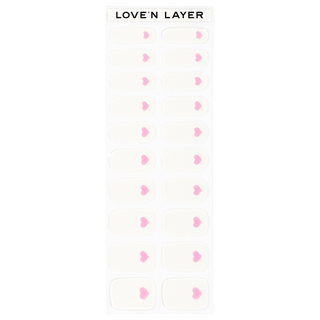 Lovenlayer  Autocollants pour ongles Single Love Summer Pink 