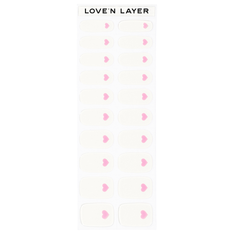 Lovenlayer  Autocollants pour ongles Single Love Summer Pink 