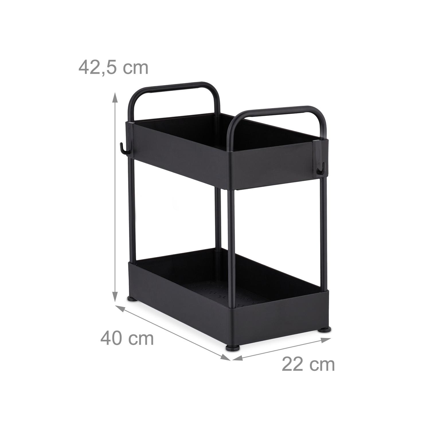 B2X Waschbeckenregal mit 2 Ablagen  