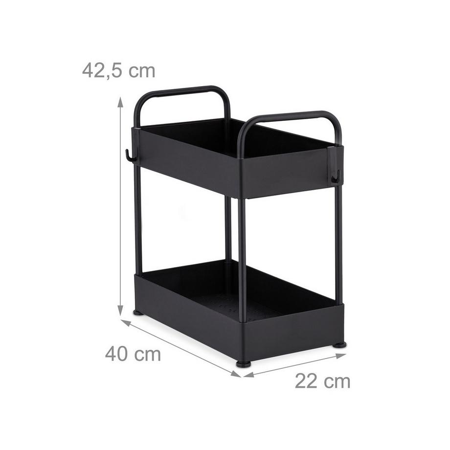 B2X Étagère de lavabo avec 2 étagères  