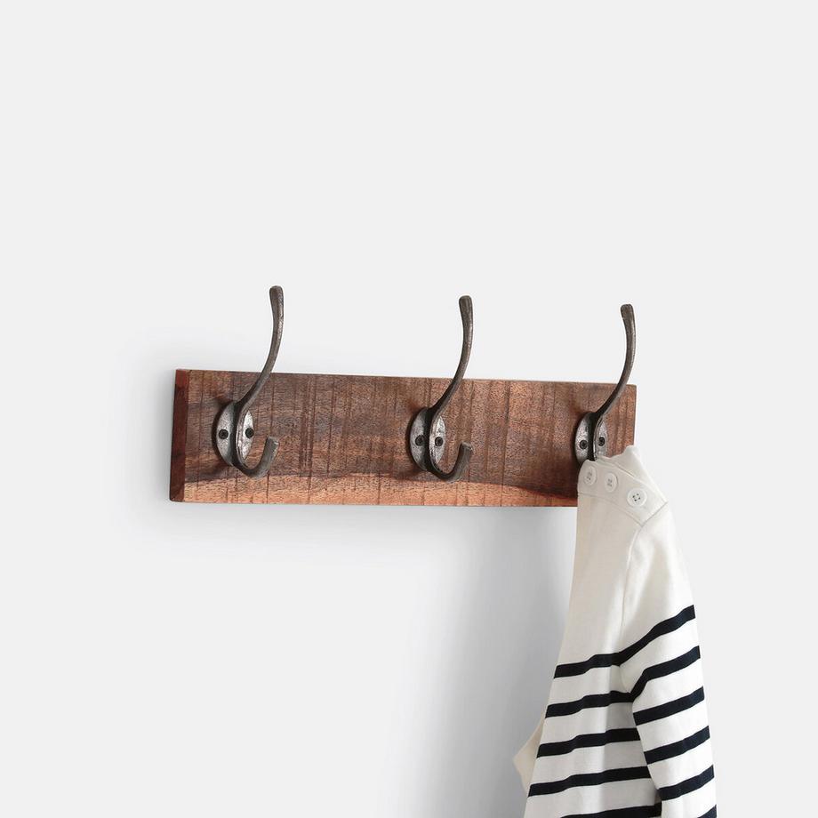 Wandgarderobe mit 3 Haken