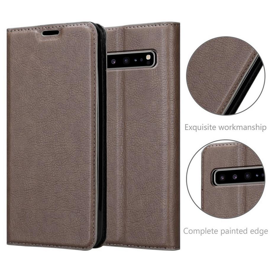 Cadorabo  Hülle für Samsung Galaxy S10 5G Magnetverschluss, Kartenfach 