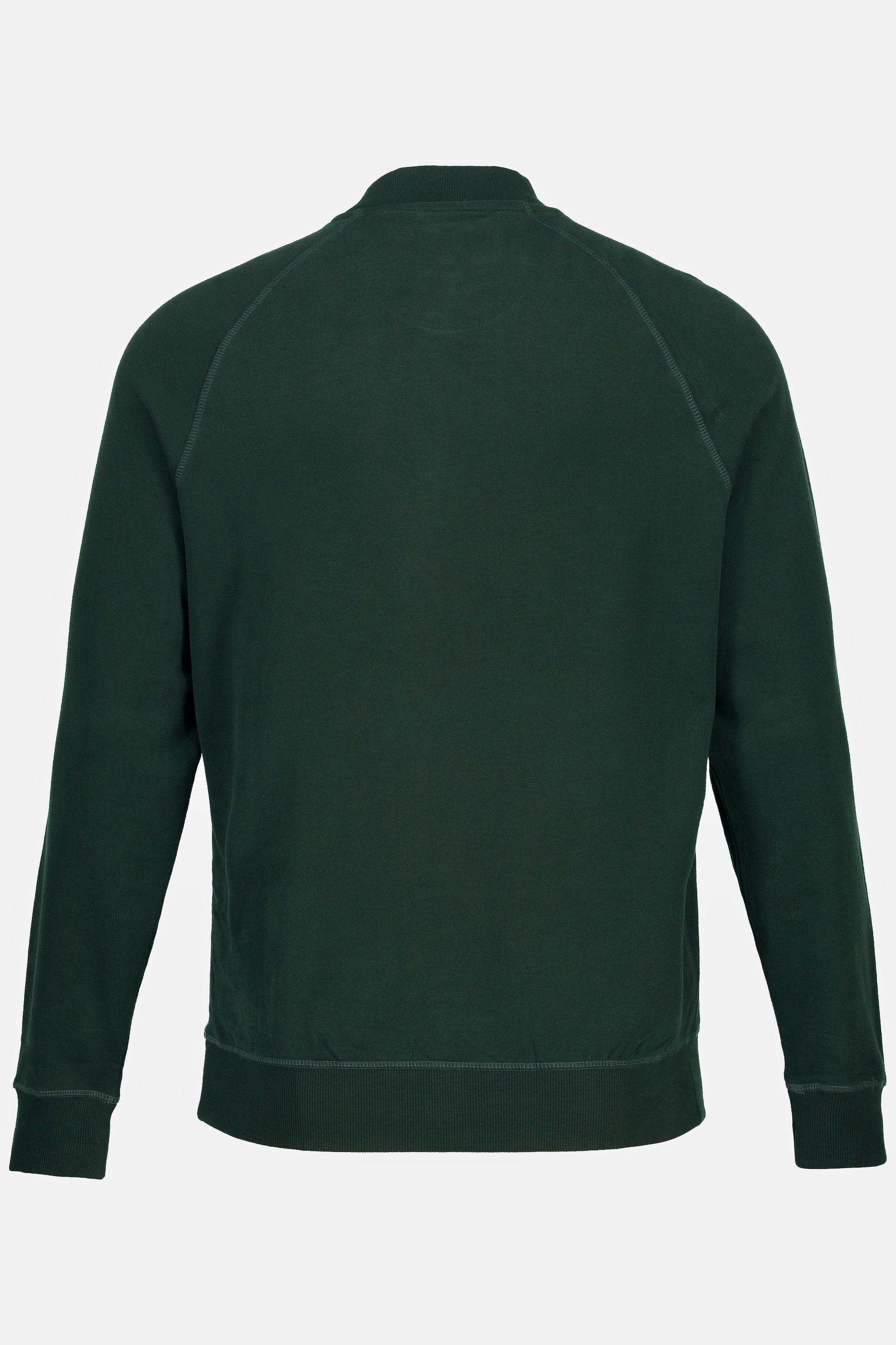 JP1880  Sweat-shirt collection Homewear, col cheminée, manches raglan 