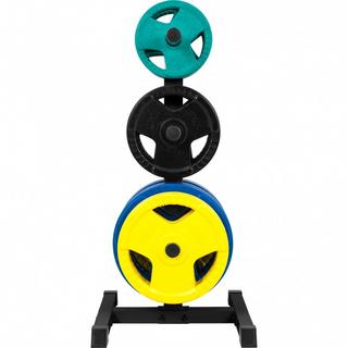 Gorilla Sports  RACK DE RANGEMENT POUR POIDS DISQUES 50/51 MM | MUSCULATION | COULEUR NOIR OU BL 