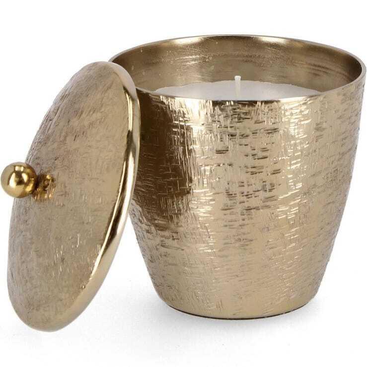 Image of Kerze Lathe gold rund 13 Kerze Lathe gold rund 13