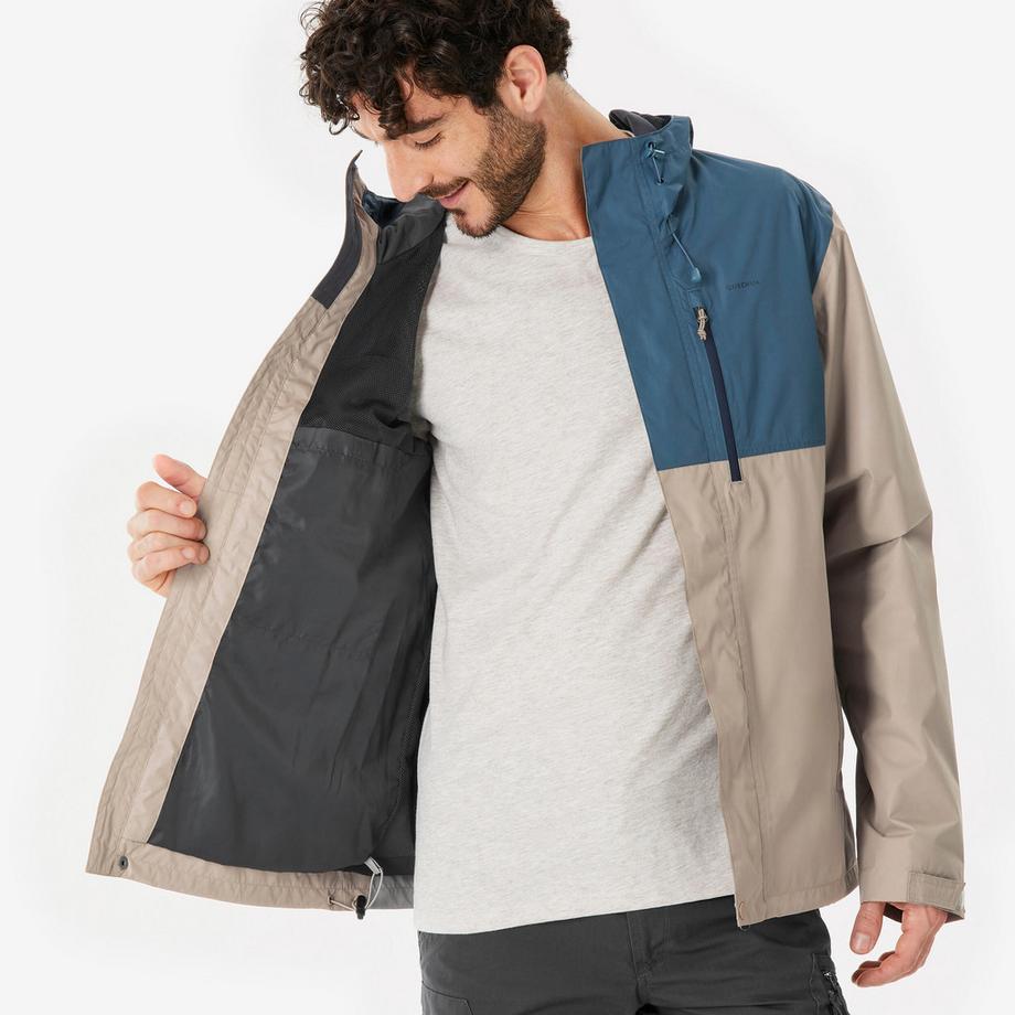 QUECHUA NH500 Imper Giacca da Trekking Impermeabile Uomo  