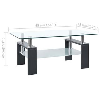 VidaXL Table basse verre  