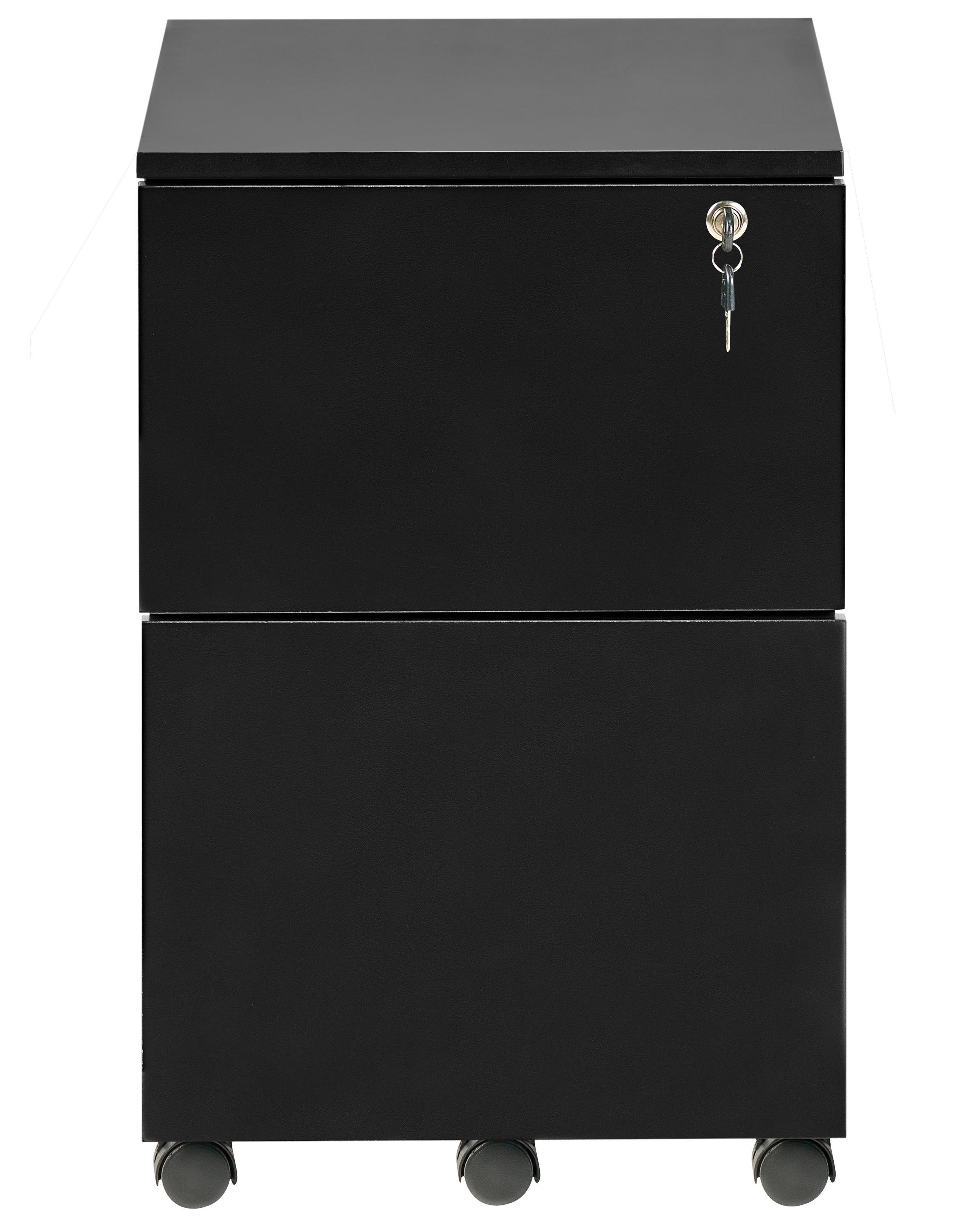 Beliani Armadietto da ufficio en Pannello di fibre (LDF) Industriale JOHNSON  