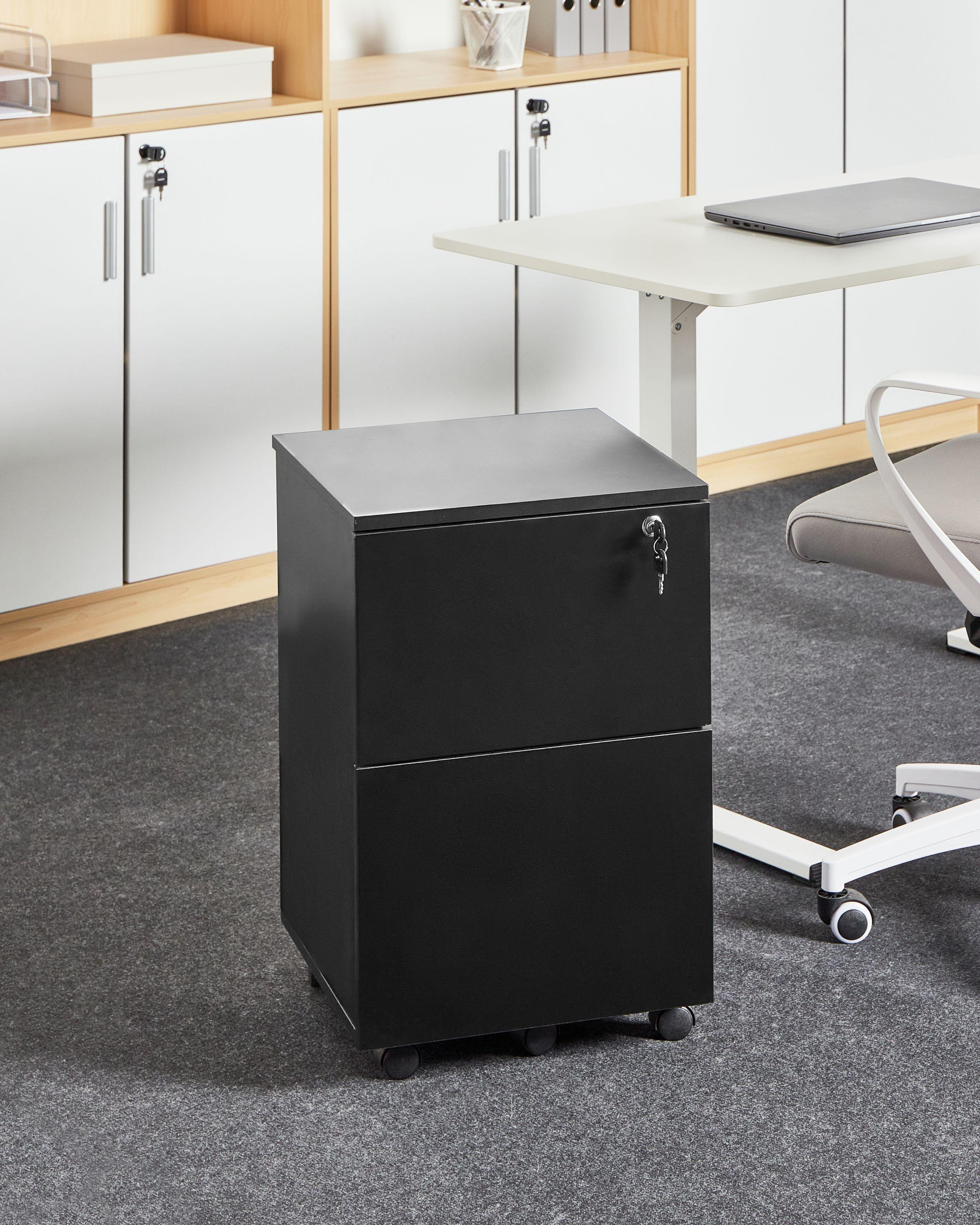 Beliani Armadietto da ufficio en Pannello di fibre (LDF) Industriale JOHNSON  