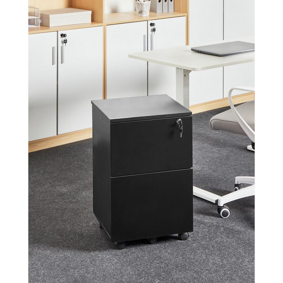 Beliani Armadietto da ufficio en Pannello di fibre (LDF)  JOHNSON  