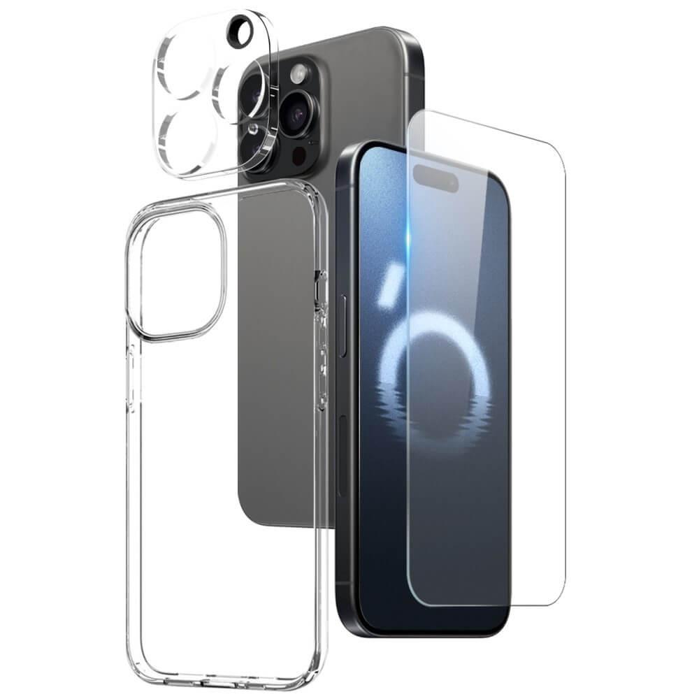 Cover-Discount  iPhone 16 Pro - NORTHJO set custodia e vetro protettivo 