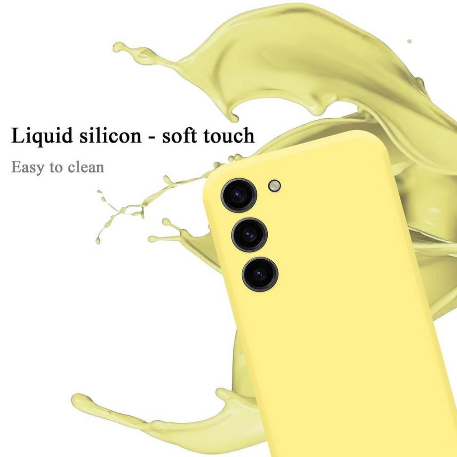 Cadorabo  Hülle für Samsung Galaxy S23 in LIQUID GELB - Schutzhülle aus flexiblem TPU Silikon 