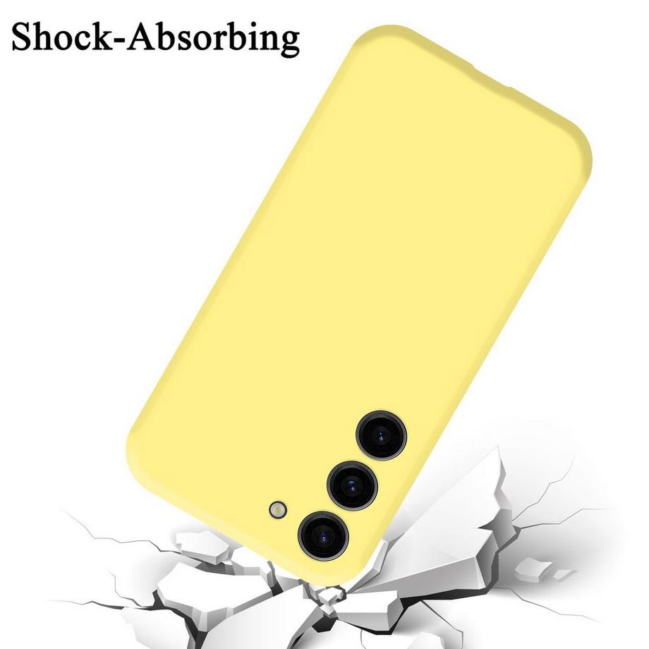 Cadorabo  Hülle für Samsung Galaxy S23 in LIQUID GELB - Schutzhülle aus flexiblem TPU Silikon 