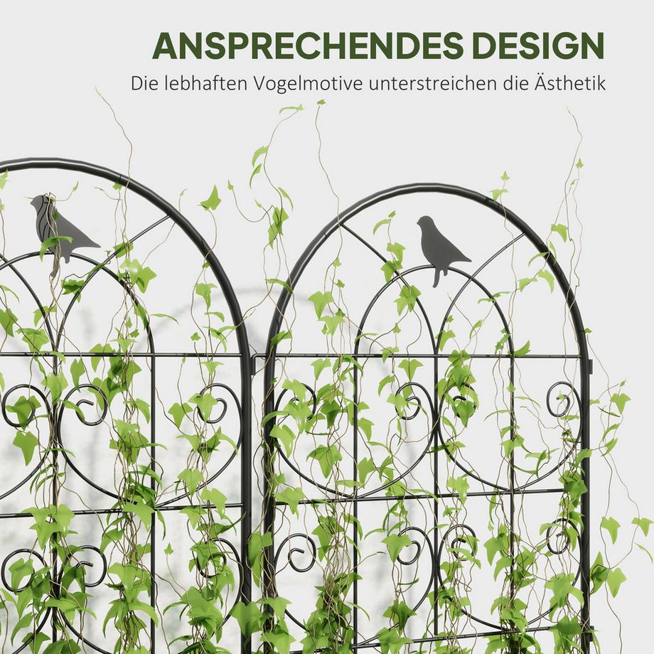 Outsunny Treillis pour plantes grimpantes  