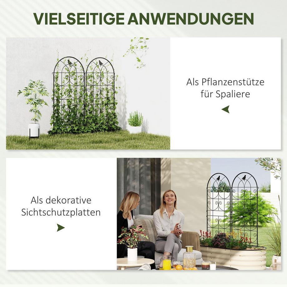 Outsunny Treillis pour plantes grimpantes  