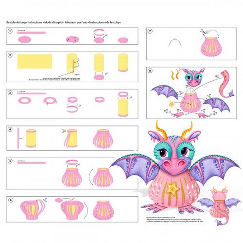 Ursus  Laternen-Bastelset Drachenlady 