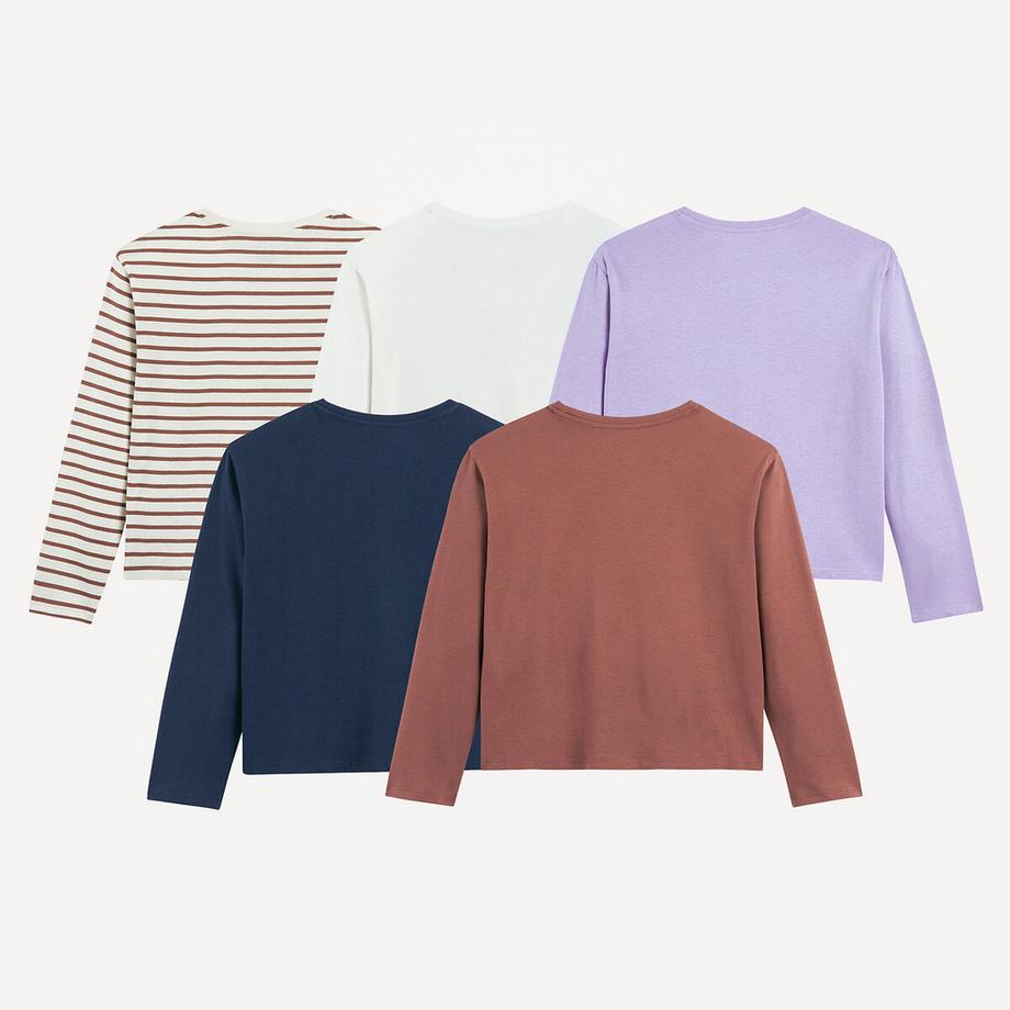 La Redoute Collections  5er-Pack Langarmshirts 