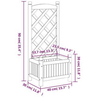 VidaXL Pflanzgefäß holz  