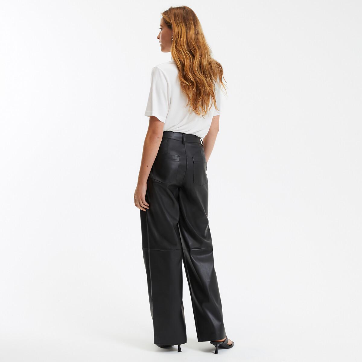 La Redoute Collections  Straight-Leg-Hose aus Kunstleder 