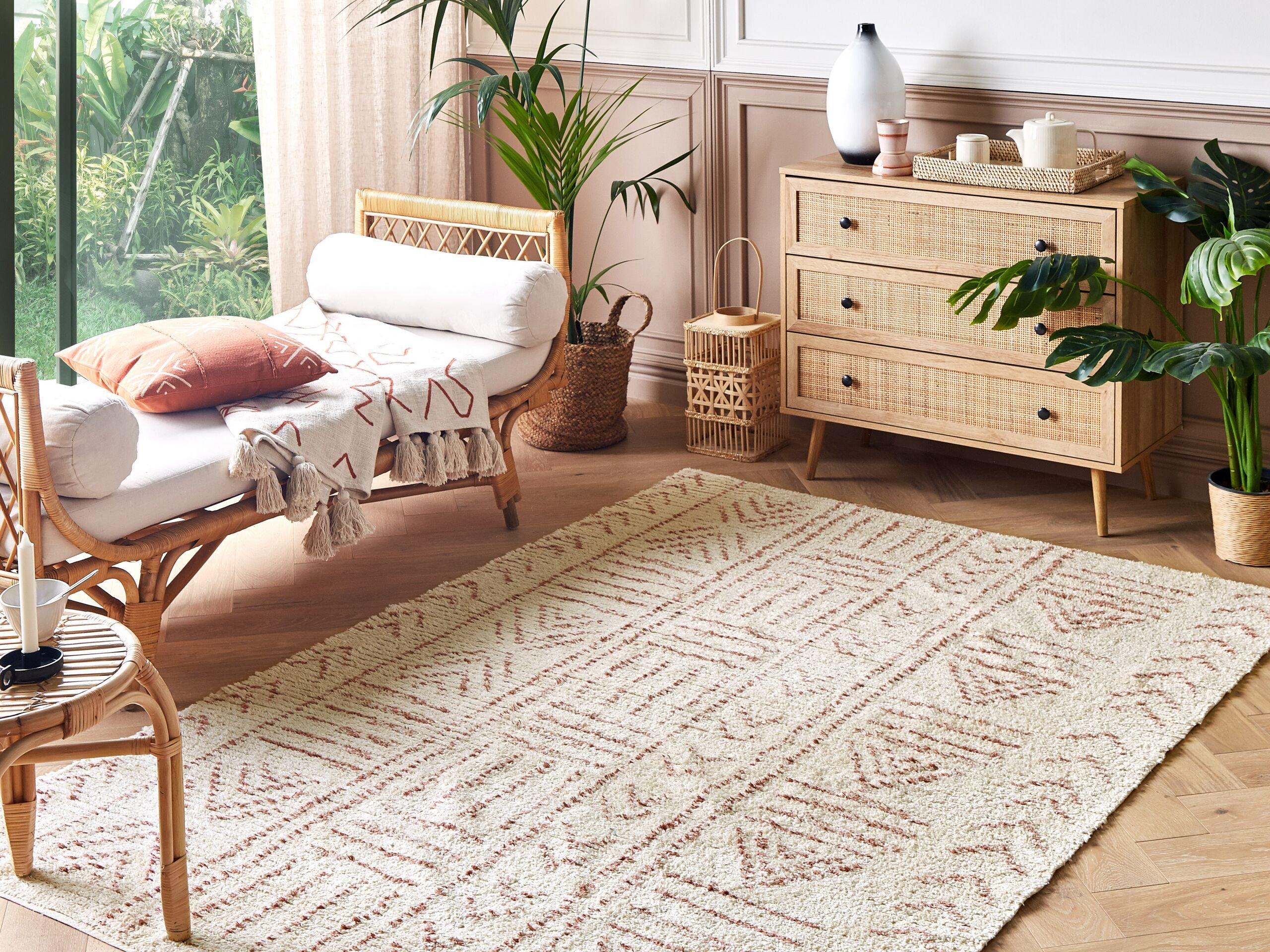 Beliani Tapis en Coton Boho EDIRNE  