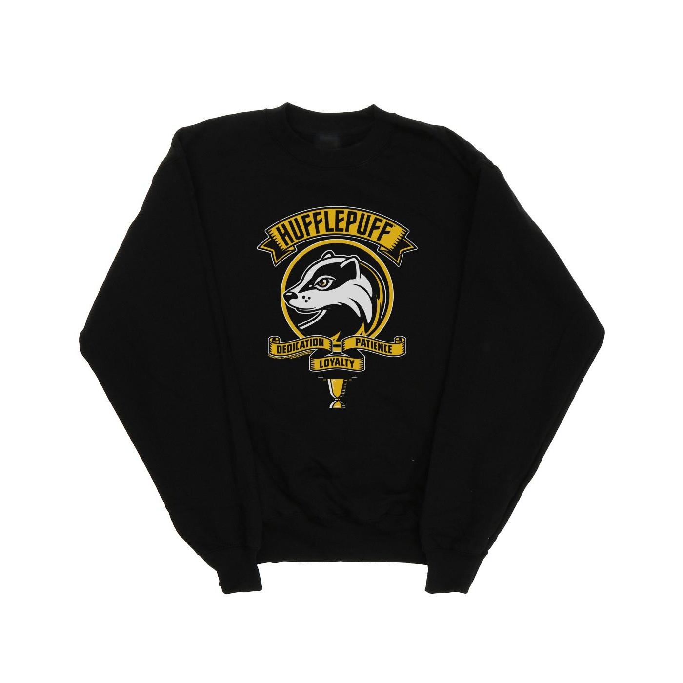 Image of Hufflepuff Toon Crest Sweatshirt Damen Schwarz XL
