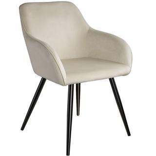 Tectake Chaise MARILYN Effet Velours Style Scandinave  