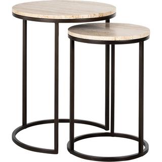 mutoni Table d'appoint Avalon 45x57 (lot de 2)  