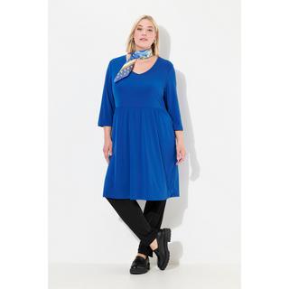 Ulla Popken  Longshirt, A-Linie, Tunika-Ausschnitt, 3/4-Arm, Taschen 